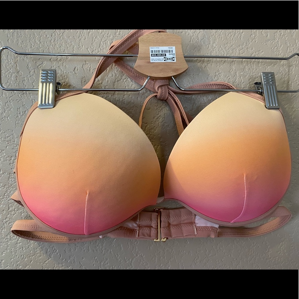 Pink ombré bikini top